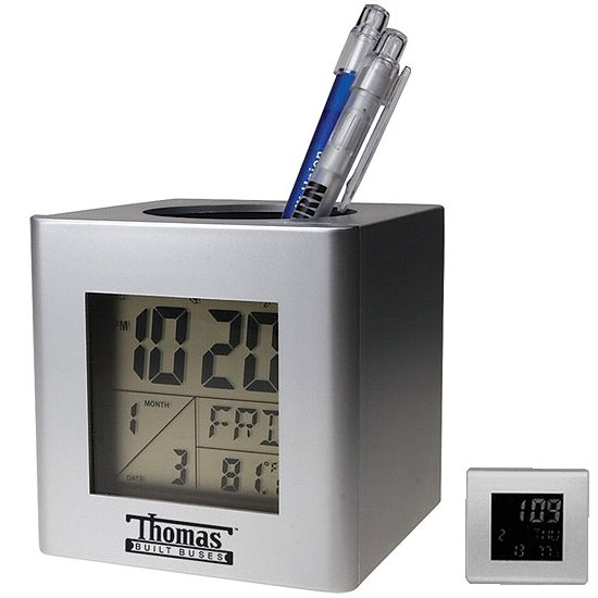 Promotional Time, Date, & Temperature Clock