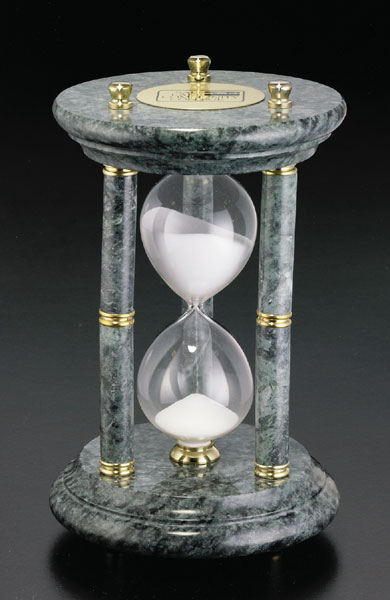 Marble Quatra 15 Minute Hourglass | Promotional Marble Quatra 15 Minute
