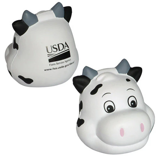 Promotional Funny Face Milk Cow Stress Reliever