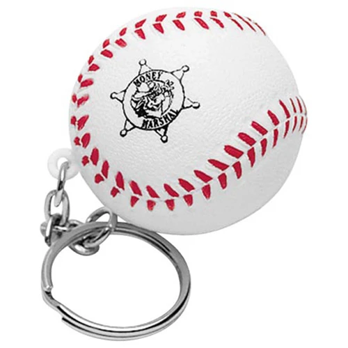 Promotional Baseball Key Chain Stress Reliever