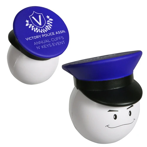 Promotional Policeman Mad Cap Stress Reliever