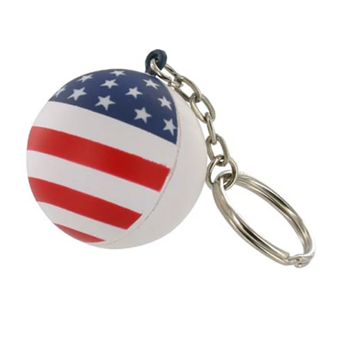 Promotional Patriotic Stress Reliever Key Chain