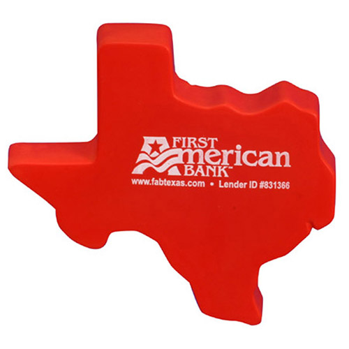 Promotional Texas Shape Stress Reliever