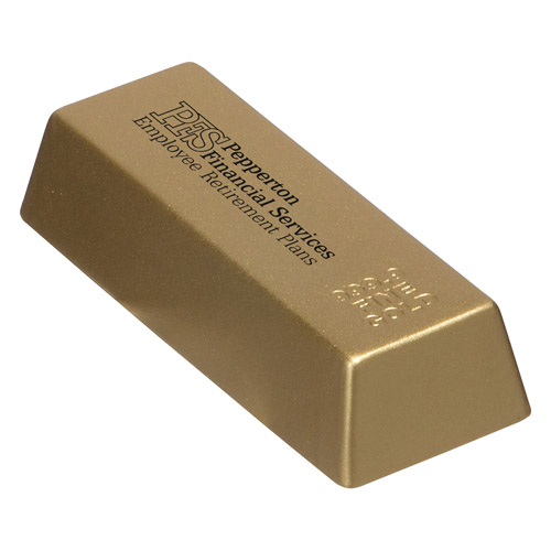 Promotional Gold Bar Stress Reliever