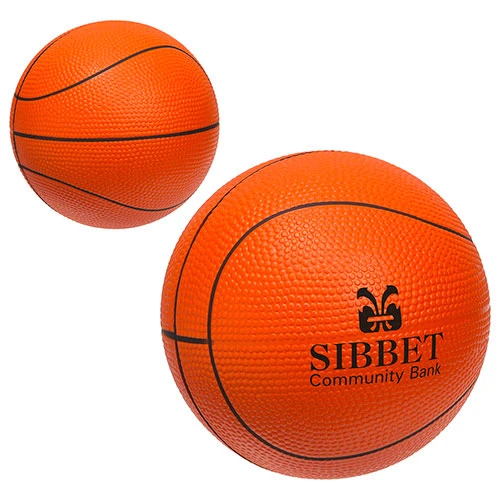 Promotional Large Basketball Stress Reliever 