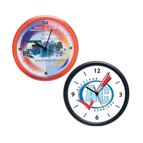 Promotional Wall Clock with Rotating Logo