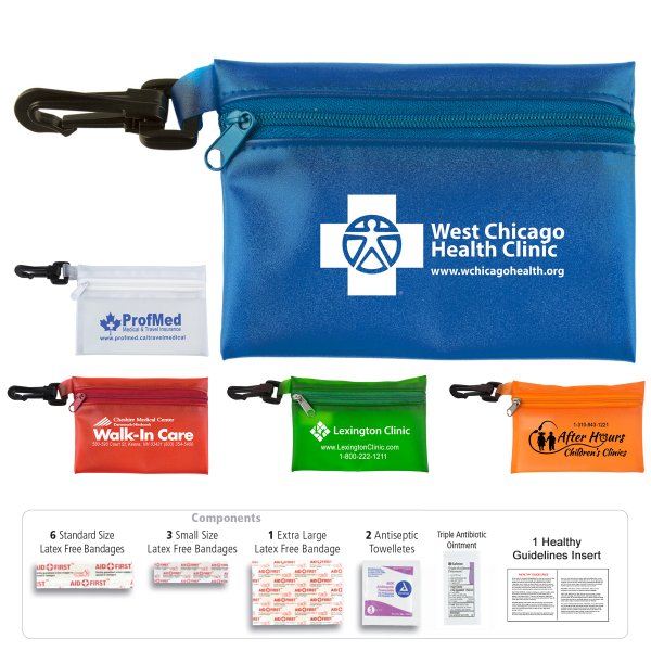 Promotional On The Go First Aid Kit 2 with Antibiotic Ointment