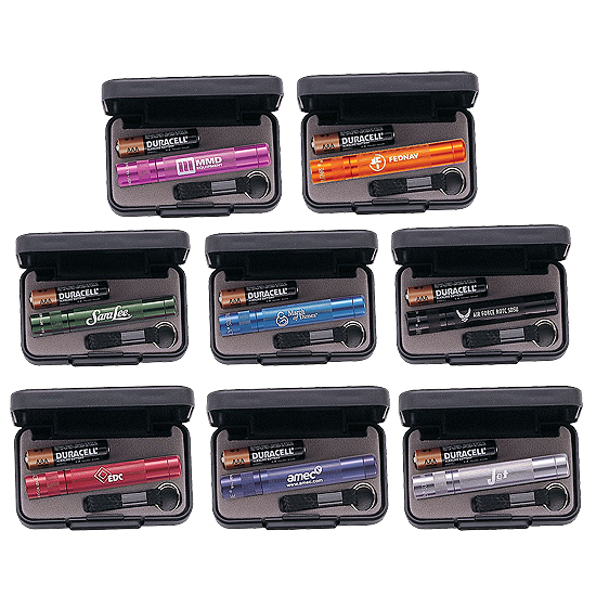 Promotional Solitaire Mini Mag Lite Flashlight