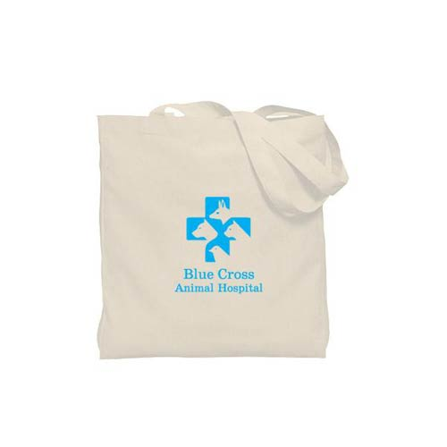 Promotional Natural Gusseted Economy Tote