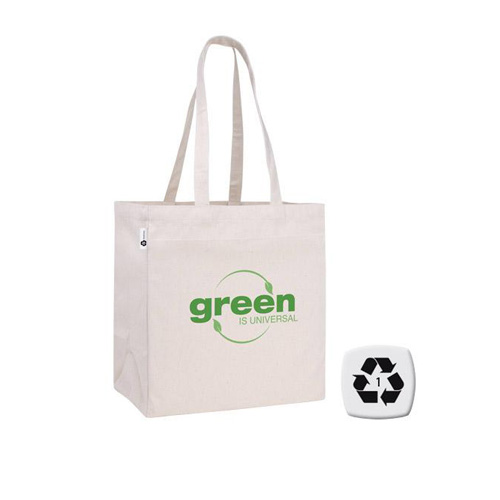 Promotional V Natural Recycled Cotton Tote