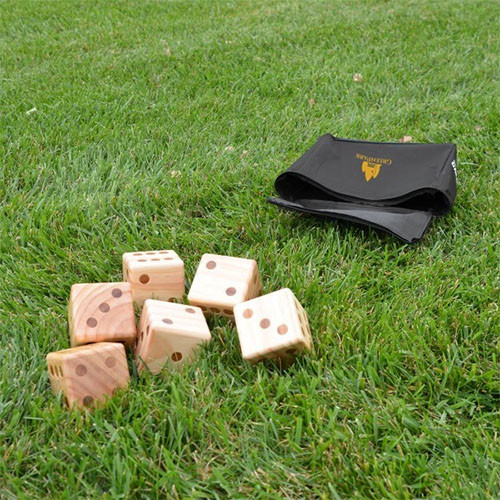 Promotional Oversize Wooden Yard Dice Game 