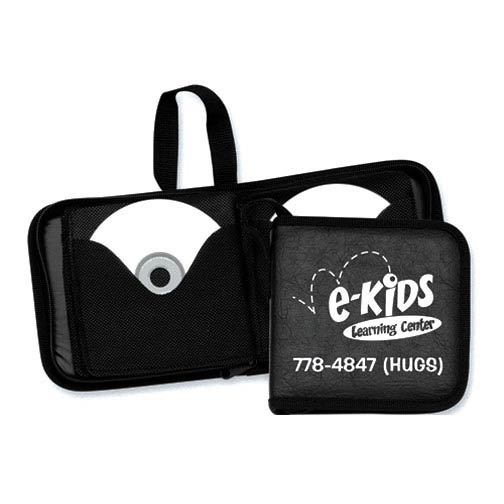 Promotional Deluxe Leatherette PVC CD Holder