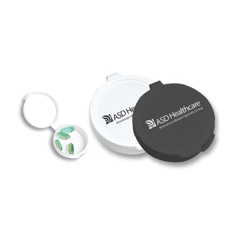 Promotional Round Case Pill Holder