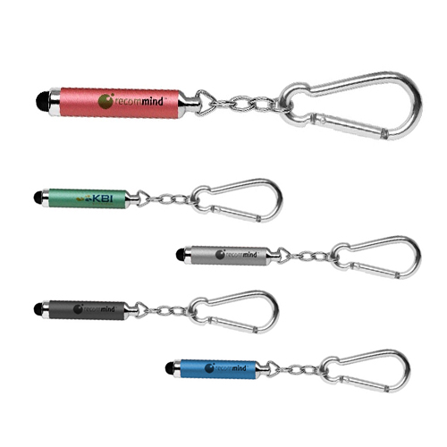 Promotional Stylus with Carabiner Clip