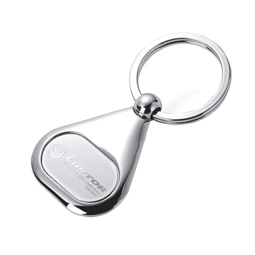 Promotional Triangle Key Ring Chrome