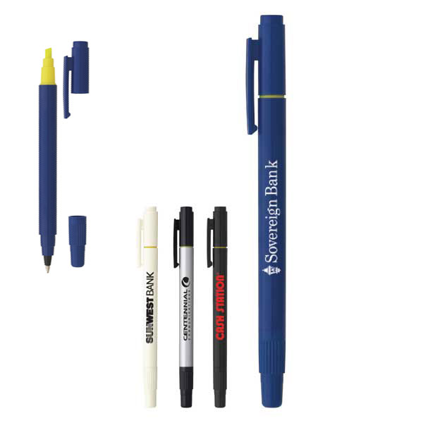 Promotional Dual-Tip Pen-Highlighter