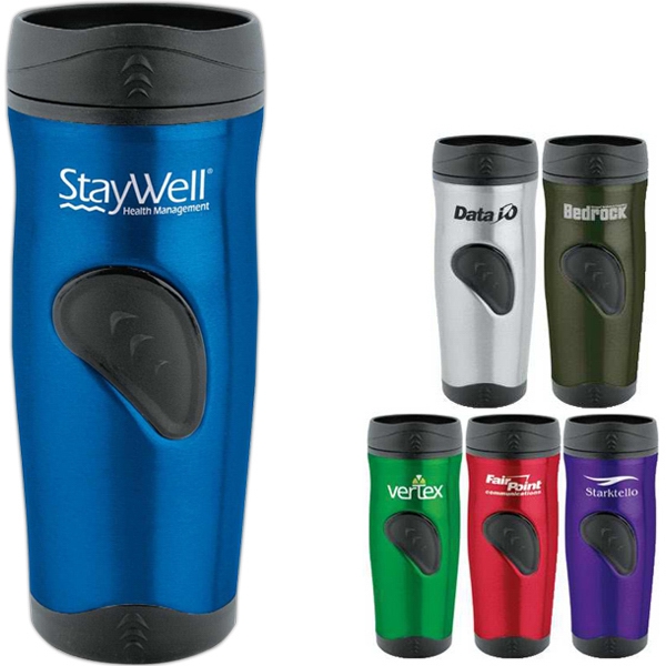 Promotional Stainless Thumbprint Tumbler 16oz