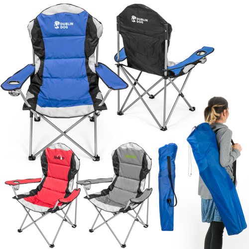 Promotional Go-Everywhere Padded Fold-Up Lounge Chair 