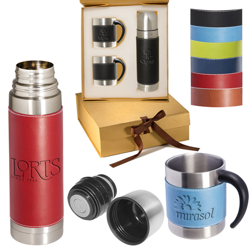 Promotional Tuscany™ Coffee Cup & Thermos Set