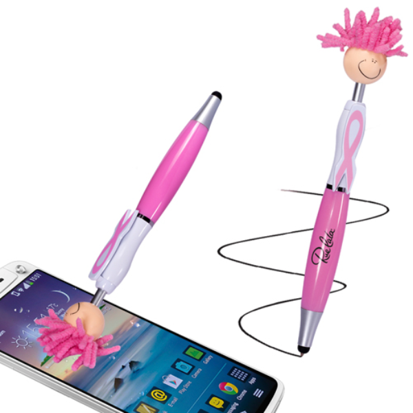 Promotional Breast Cancer Awareness MopTopper™ Pen