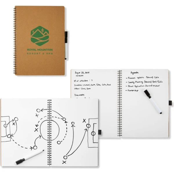 Promotional Brainstorm Dry Erase Notebook