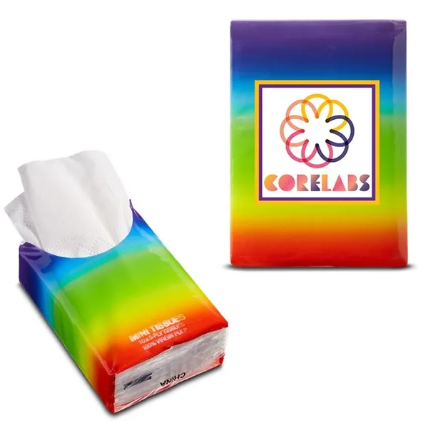 Promotional Mini Rainbow Tissue Packet