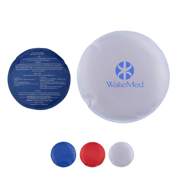 Promotional Round Nylon Covered Gel Hot/Cold Pack