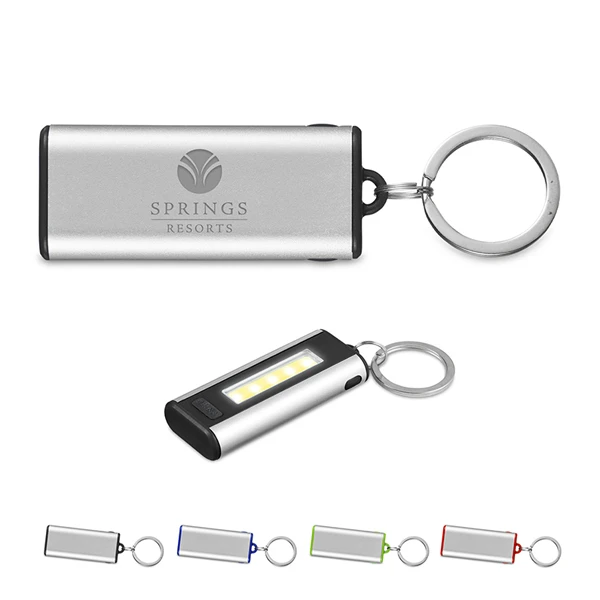 Promotional COB Key Chain with Engrave Panel 