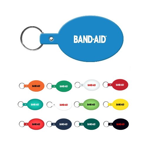 Promotional Oval Flexible Key Tag