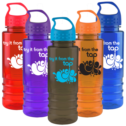 Promotional Tritan Salute with Crest Lid-24 oz