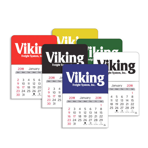 Promotional Rectangle Vinyl Adhesive Calendar