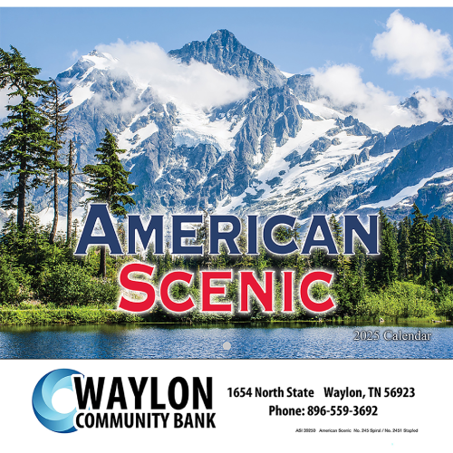 Promotional American Scenic Wall Calendar