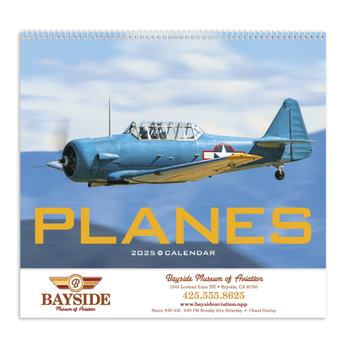 Promotional Planes Wall Calendar