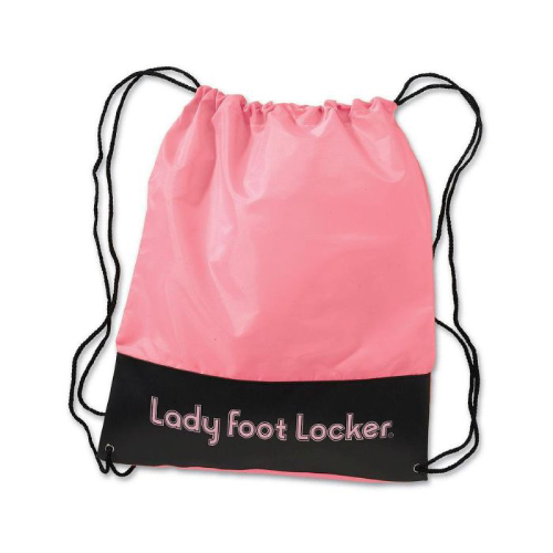 Promotional Pink Drawstring Backpack