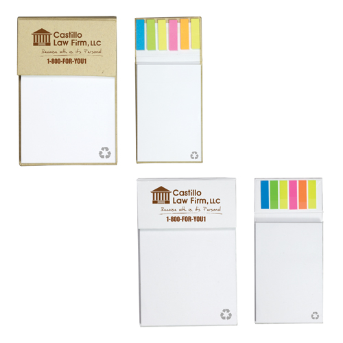 Promotional Beech Eco Aware Recycled Notebook with Flags