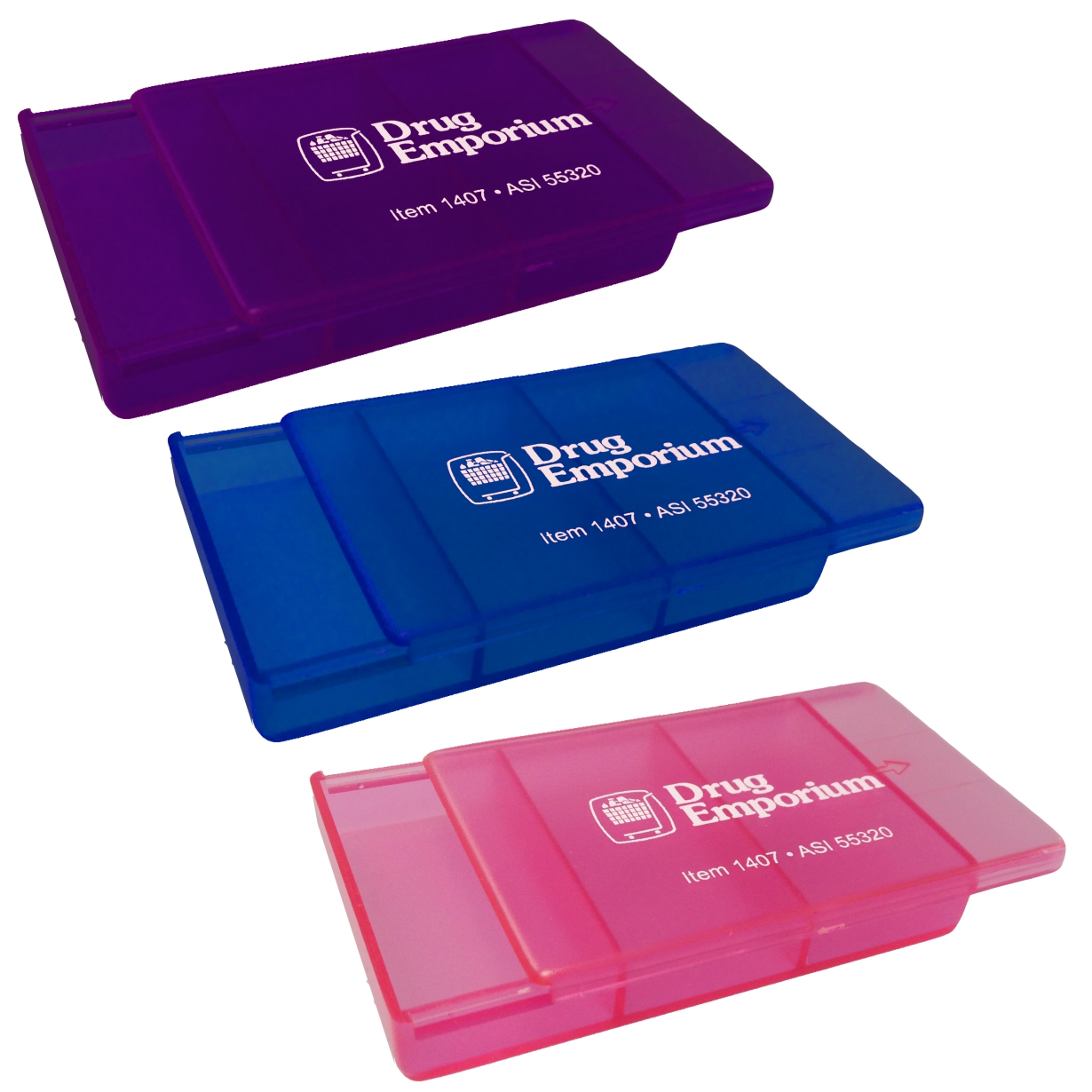 Pill Box with SlideTop Cover Promotional Pill Box with SlideTop Cover Pill Boxes & Storage