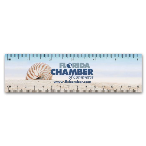 Promotional Plastic Ruler / Bookmark - 10 mil