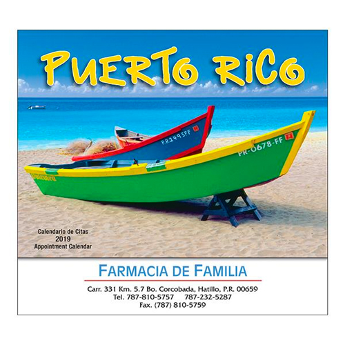 Puerto Rico English & Spanish Calendar Promotional Puerto Rico