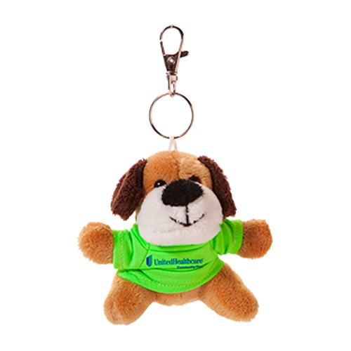 DogPlush Keychain Promotional DogPlush Keychain Animal Key Tags