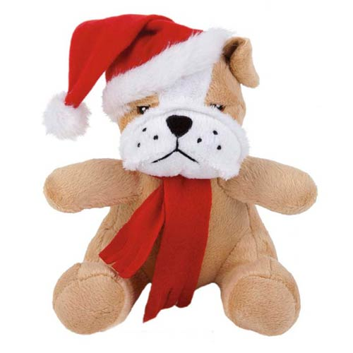 Promotional Extra Soft Christmas Bulldog
