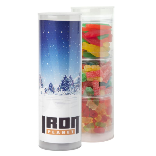Promotional 3 Piece Gift Tube with Gummy Candy