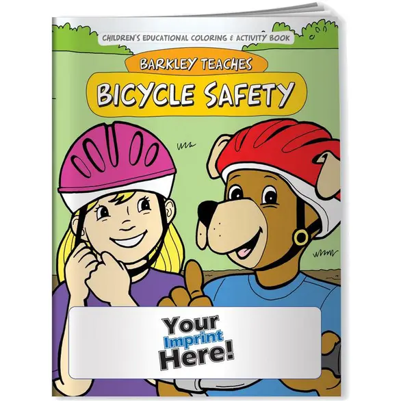 Promotional Barkley Teaches Bicycle Safety Coloring Book