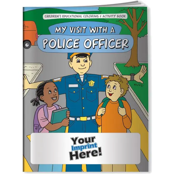 Promotional My Visit With A Police Officer-Coloring Book