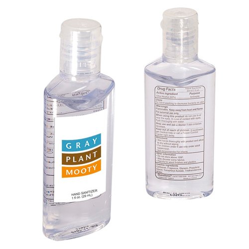 Promotional Hand Sanitizer in Oval Bottle - 1 oz.