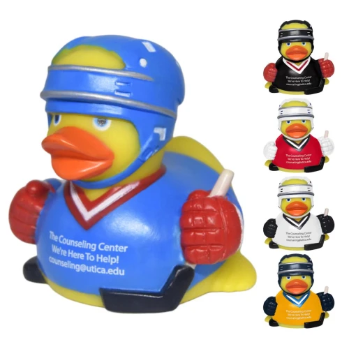 Promotional Rubber Hockey Duck