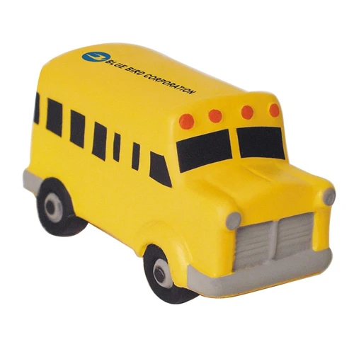 Promotional Yellow School Bus Stress Reliever
