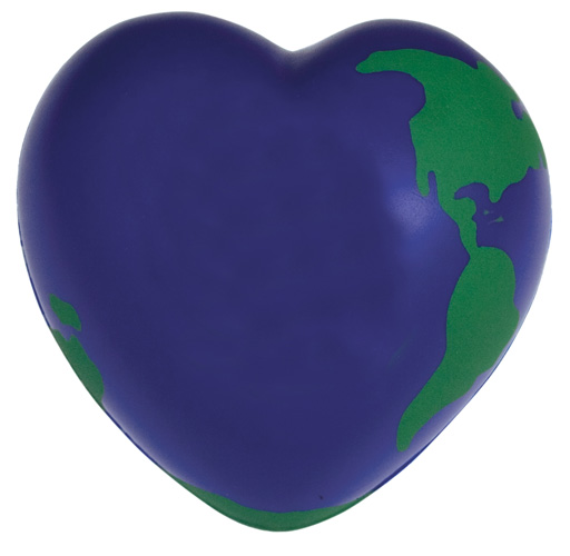 Promotional Earth Heart Stress Reliever
