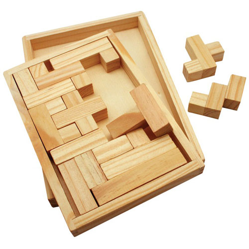 Promotional Wood Shapes Challenge Puzzle