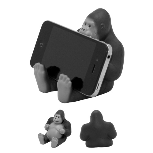 Promotional Gorilla Phone Holder Squeezies Stress Reliever