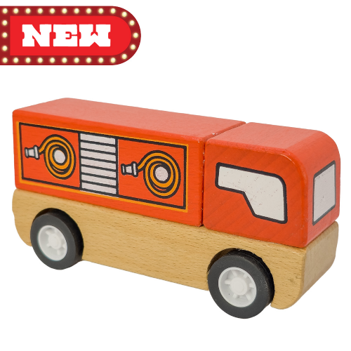 Promotional Wooden Fire Truck